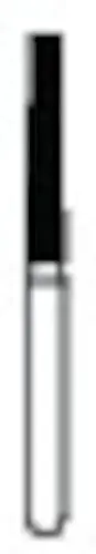 Solo Diamond Single-Use Diamond Bur, FG, Flat-End Taper, #0916.10, Fine Grit, Red, 1.6 mm Head Diameter, 10 mm Head Length, 25/Pk, 848016F thumbnail 4