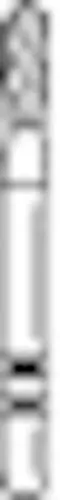Two Striper® Diamond Bur, FG, Fine, Red Ring, Pear Shape, #365.4F, 1.5 mm Major/1.2 mm Minor Diameter, 4.0 mm Length, 5/Pkg, 2015245 thumbnail 2