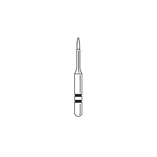 Two Striper ShortCut MicroPrep Diamond Bur, FGSS, Needle, MP89, Medium, 0.7mm, Pkg/5, #2015968 thumbnail 3