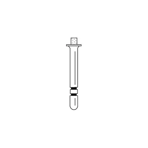 Two Striper Diamond Bur, FG, Depth-Cut, DC1.5, Coarse, Green, 1.2 mm Diameter, 1.5 mm Length, 5/Pk, 2015803 thumbnail 4