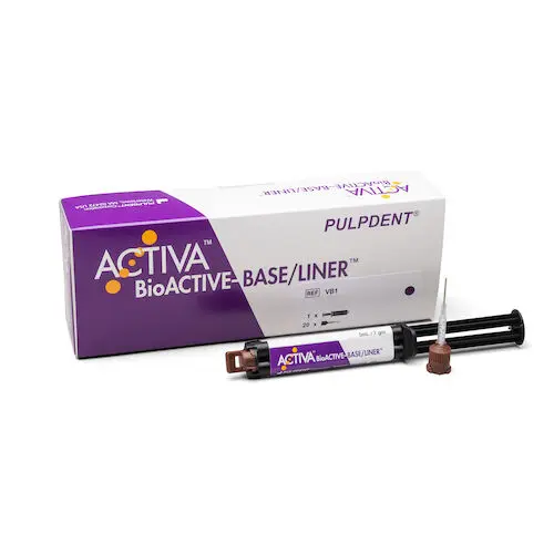 Pulpdent ACTIVA BioACTIVE-Base/Liner, Single Pack, 5 mL/7 g Syringe + 20 Automix Tips, VB1 thumbnail 16
