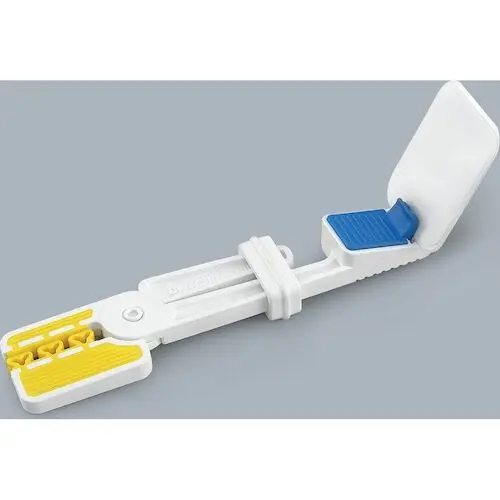 Dentsply Sirona Snap-A-Ray Xtra Film & Phosphor Plate Holder, Anterior/Posterior, Autoclavable, White/Yellow/Blue, 1/Pk, 540501 thumbnail 6