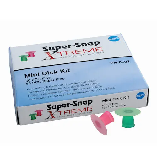 Shofu Super-Snap X-Treme Composite Finishing and Polishing Kit, 8 mm, Mini, Assorted Grits - Super-Snap X-Treme, Kit, 8 mm, Misc., Mini - Image 1