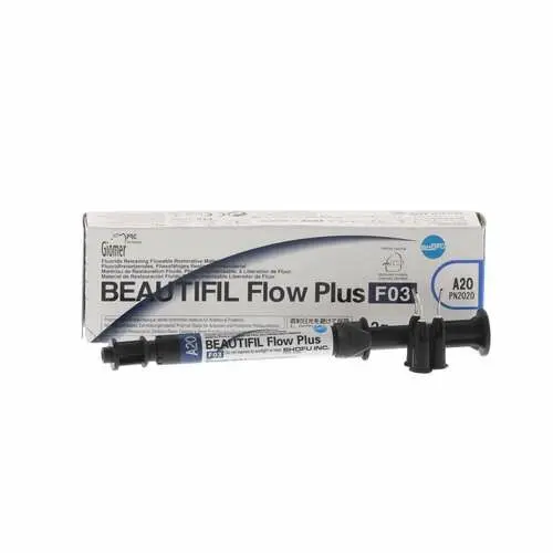Beautifil Flow Plus Hybrid Composite, Light-Cure, Syringe Refill, F03 Low Flow, Shade A2O, 2.2 g, 1/Pk, 2020 thumbnail 14