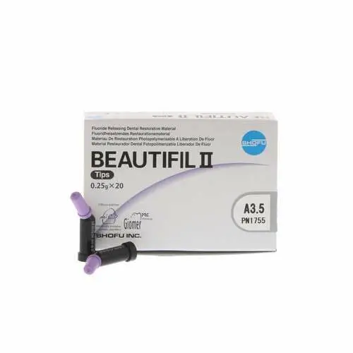 Beautifil II Universal Nano-Hybrid Composite, Light-Cure, Compule Tips Refill, 0.25 g, Shade A3.5, 20/Pk, 1755 thumbnail 5