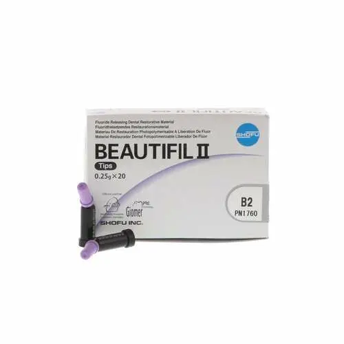 Beautifil II Light-Cure Composite, Universal Viscosity, Shade B2, 0.25 g Compule Tips Refill, 20/Pk, 1760 thumbnail 6