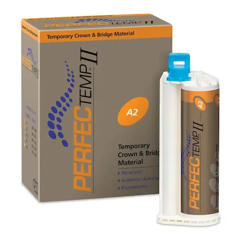 PERFECTemp II Temporary Crown & Bridge Material, Bis-Acrylic, Self-Cure, Shade A2, 50 mL Cartridge Refill, SPD1301 thumbnail 15