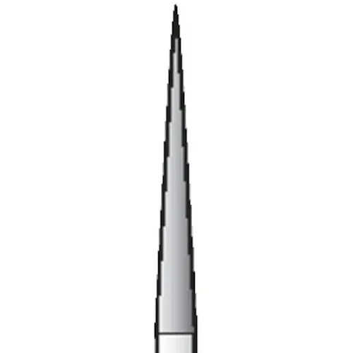 SS White Revelation Diamond Bur 859-018C, Coarse, Round End Cone, Friction Grip, 1.8 mm Diameter, 5/Pk thumbnail 3