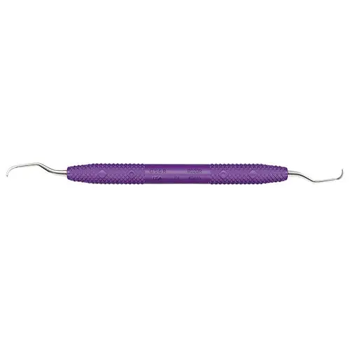 PDT Amazing Gracey 5/6 Rigid Curette, Double End, Purple Resin Handle, R020R thumbnail 2