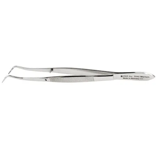 PDT Meriam Double-Angle Tweezers, Stainless Steel, 1 Each, T042 thumbnail 2