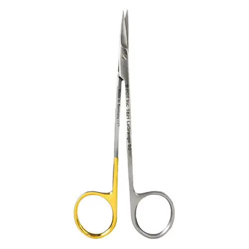 La-Grange Scissors SuperCut 11.5cm, Stainless Steel, Serrated, Gold Plated Ring, T821 thumbnail 2