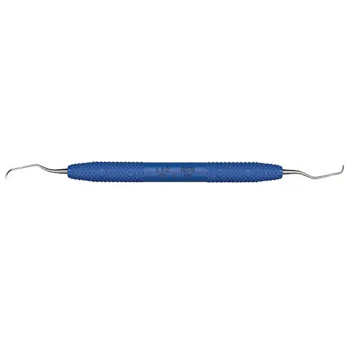 PDT Cruise Langer 1-2 Universal Curette, Double-Ended, Blue Resin Handle, 6.5", R079 thumbnail 3