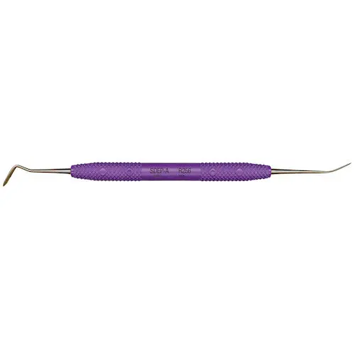 PDT Micro-Serrated Periotome™ - Anterior, Double End, Serrated, Purple Handle, R256 thumbnail 3