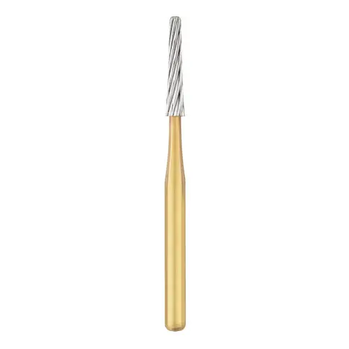 SS White 12-Blade Trimming & Finishing Carbide Bur, FG, Extra Long Tapered Fissure, Round End, #7664, 5/Pk, 15664-5 thumbnail 4
