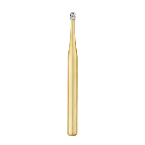 Great White Gold Series Carbide Bur, FG, Round #2R, 1 mm Diameter, 10/Pk, 18202 thumbnail 4