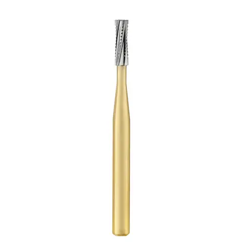 Great White Gold Series Carbide Bur, FG, Straight Cross Cut Fissure, #558, 1.2 mm Diameter, 3.8 mm Head Length, 10/Pk, 18222 thumbnail 4