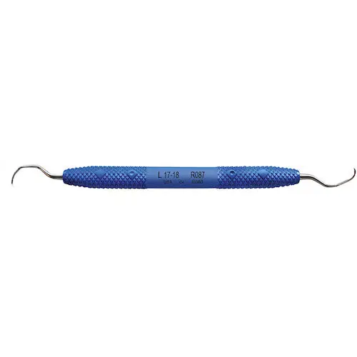PDT Cruise Langer 17/18 Universal Curette, Double-Ended, Blue Resin Handle, R087 thumbnail 3
