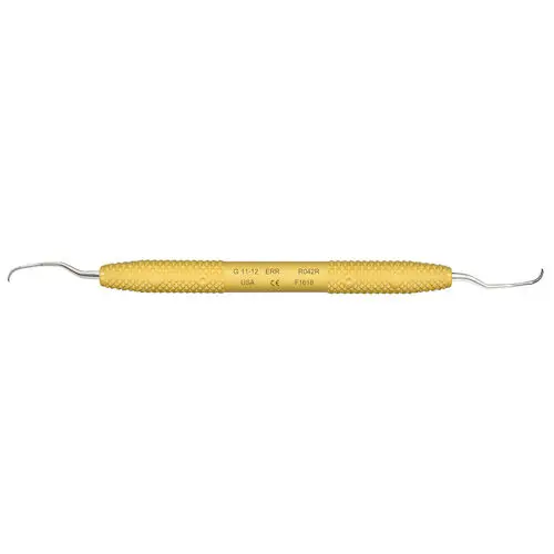 PDT Cruise Gracey 11-12 Extended Reach Rigid Curette, Yellow Handle, R042R thumbnail 4