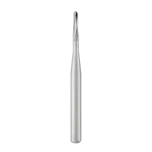 SS White FG Carbide Bur #1170, Tapered Fissure Round End, Plain, Friction Grip, 1.0 mm Diameter, 3.8 mm Length, 10/Pkg thumbnail 3