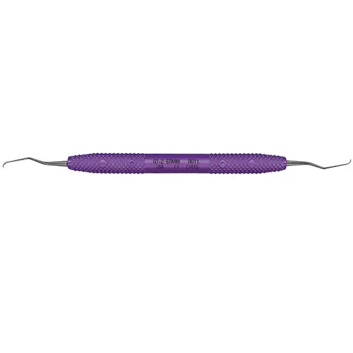 PDT Amazing Gracey™ 1-2 Extended Reach Micro Mini Curette, Double End, Purple Resin Handle, R011 thumbnail 4