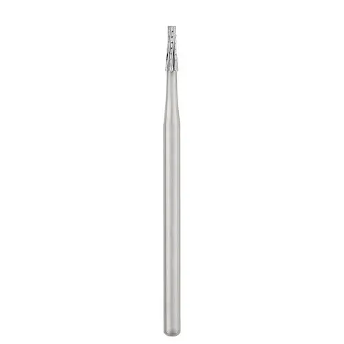 SS White Oral Surgery Carbide Bur, #701, Cross Cut Tapered Fissure, Shank #4 (HP), 1.2 mm Head Diameter, 44.5 mm Length, Sterile, 10/Pk, 30053 thumbnail 4