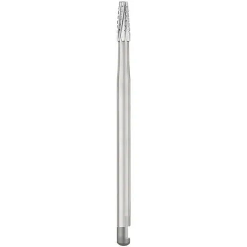 SS White #702 Oral Surgery Carbide Bur, Tapered Fissure Cross Cut, Flat End, J-Notch Shank #6, 1.6 mm Head Diameter, 44.5 mm Overall Length, 10/Pkg, 30003 thumbnail 3
