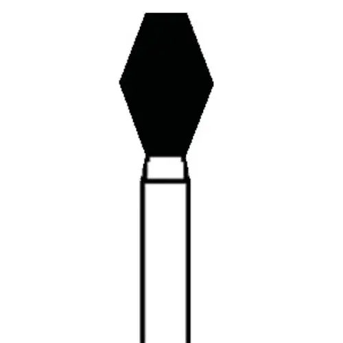 Piranha Diamond Single-Use Burs, FG, Barrel, # 811-033, 3.3 mm, Super Coarse, Black, 25/Pk, 811-033SC thumbnail 4
