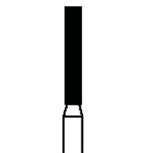 Piranha Diamond Single-Use Burs, FG, Flat End Cylinder, #837-014, 1.4 mm, Medium Grit, Blue, 25/Pk, 837-014M thumbnail 4