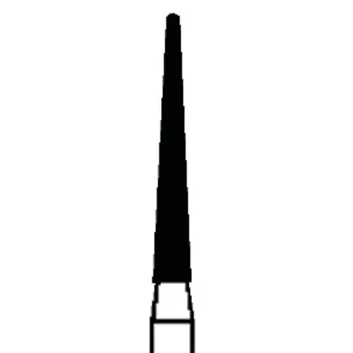 Piranha® Single Patient Use Diamond Bur, Round End Taper, FG, Medium Grit, Size #850-014M, 1.4 mm Diameter, 25/Pkg thumbnail 3