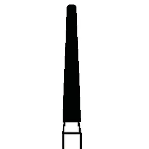 SS White Piranha Single-Use Diamond, Round End Taper, Medium Grit, 25/Pkg, 850-016M - Piranha Single-Use Diamond, , 25/Pkg., Medium, 850-016M - Image 1