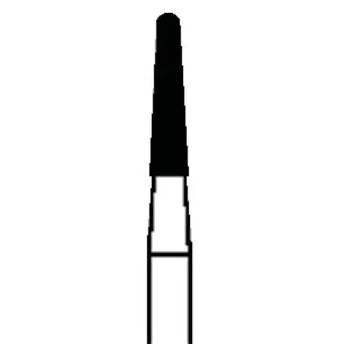 SS White Piranha Single-Use Diamond Bur, FG Round End Taper, Medium Grit, #855-014M, 25/Pk thumbnail 3