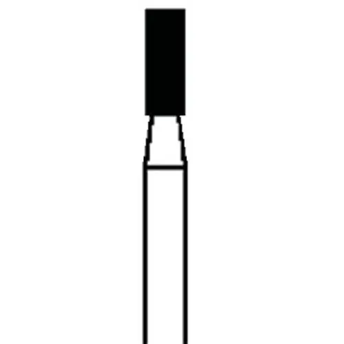 Piranha® Single Patient Use Diamond Bur, Flat End Cylinder, FG, Medium Grit, 1.4 mm Diameter, 25/Pkg, #835-014M thumbnail 3