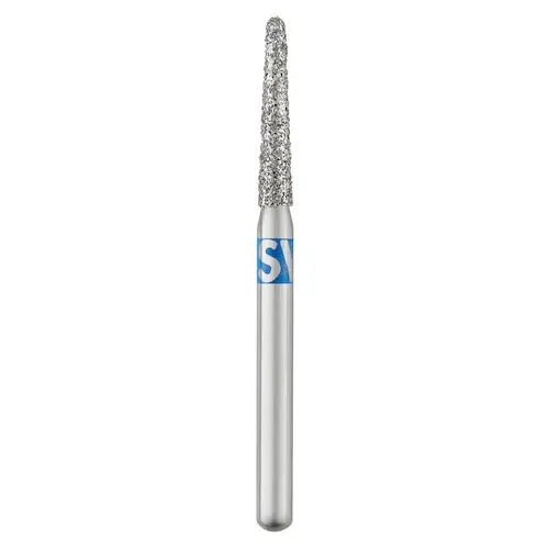 SS White Piranha Single-Use Diamond, Round End Taper, Medium Grit, 25/Pkg, 856-016M - Piranha Single-Use Diamond, , 25/Pkg., Medium, 856-016M - Image 1