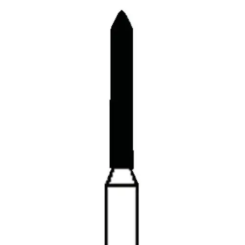 Piranha Diamond Single-Use Burs, FG, Beveled Cylinder, # 885-012, 1.2 mm, Medium, Blue, 25/Pk, 885-012M thumbnail 8