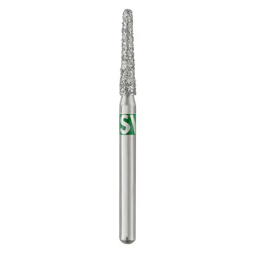 SS White Piranha Single-Use Diamond, Round End Taper, Coarse, 25/Pkg, 856-016C - Piranha Single-Use Diamond, , 25/Pkg., Coarse, 856-016C - Image 1