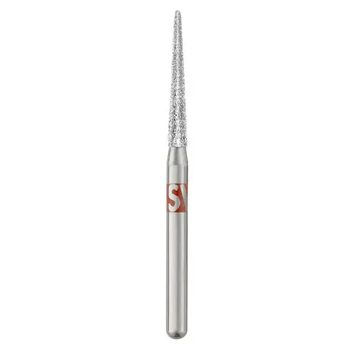 Piranha Diamond Single-Use Burs, FG, Needle, #859-016F, 1.6 mm, Fine Grit, Red, 25/Pk thumbnail 4