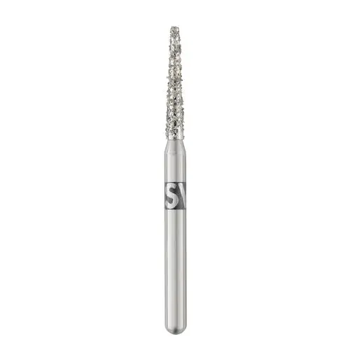 Piranha Diamond Single-Use Burs, FG, Round End Taper, #856-014SC, 1.4 mm, Super Coarse, Black, 25/Pk thumbnail 4