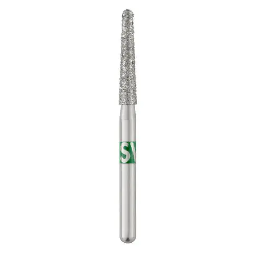 SS White Piranha Single-Use Diamond, Round End Taper, Coarse, 25/Pkg., 856L-018C - Piranha Single-Use Diamond, , 25/Pkg., Coarse, 856L-018C - Image 1