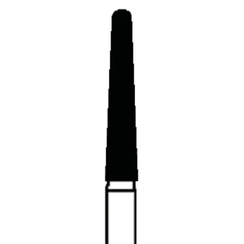 Piranha® Single Patient Use Diamond Bur, Round End Taper Long, Fine Grit, Friction Grip, 1.8 mm Diameter, 25/Pkg, #856L-018F thumbnail 3