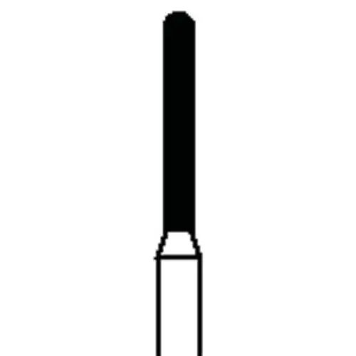 Piranha Diamond Single-Use Burs, FG, Round End Cylinder, #881-012C, 1.2 mm Diameter, Coarse, Green, 25/Pk thumbnail 4