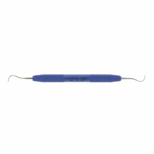 PDT Cruise McCall 17S/18S Universal Curette, Double-Ended, Nautical Blue Resin Handle, 6.5", R072 thumbnail 4