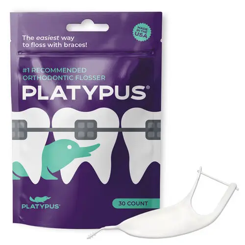 Platypus Orthodontic Flossers, No Threader Required, with Interdental Pick, 30/Bag, T130 thumbnail 10