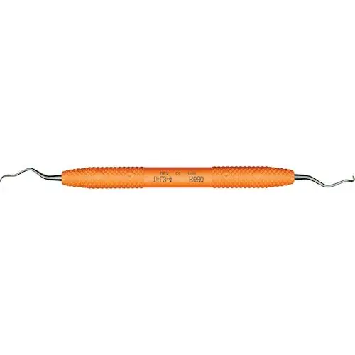 PDT Wingrove L3-4 Titanium Implant Scaler, Double-Ended, Langer 3/4, Orange Resin Handle, R680 thumbnail 4