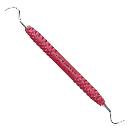 PDT Queen of Hearts Universal Periodontal Finishing Curette, Double-Ended, Red Resin Handle, R144 thumbnail 8