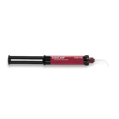 SoloCem Self-Adhesive Resin Cement Refill, Dentin Shade, 5ml Syringe, 60014062 thumbnail 4