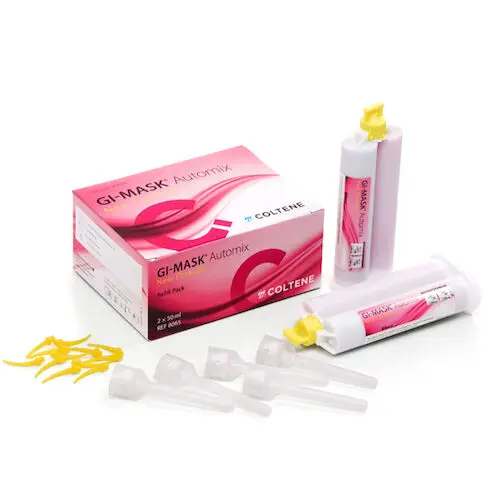 Coltene GI-MASK Automix New Formula Gingival Mask Refill Kit, 2 x 50 ml Cartridges, 12 Mixing Tips, 12 Intra-Oral Tips, C8065 thumbnail 2