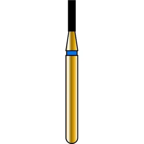 Alpen x1 Single-Use Diamond Bur, FG, Flat End Cylinder, #835-010C, 1.0 mm Diameter, 4.0 mm Length, Coarse, Green, 25/Pk, X835C010 thumbnail 4