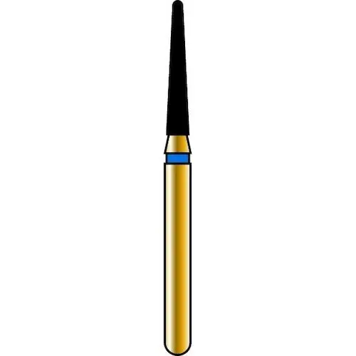 Alpen X1 Diamond Single Use Burs, FG, #856-014SC, Tapered Round End, Super Coarse, Black, 1.4 mm, 25/Pk, X856SC014 thumbnail 3