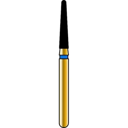 Alpen X1 Diamond Single Use Bur, FG, #8568-016SC, Tapered Round End, Super Coarse, Black, 25/Pk, X8568SC016 thumbnail 11