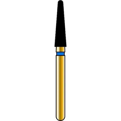 Alpen x1 Single-Use Diamond Bur, FG, #856-021SC, Round End Taper, Super Coarse, Black, 2.1 mm, 25/Pk, X856SC021 thumbnail 10